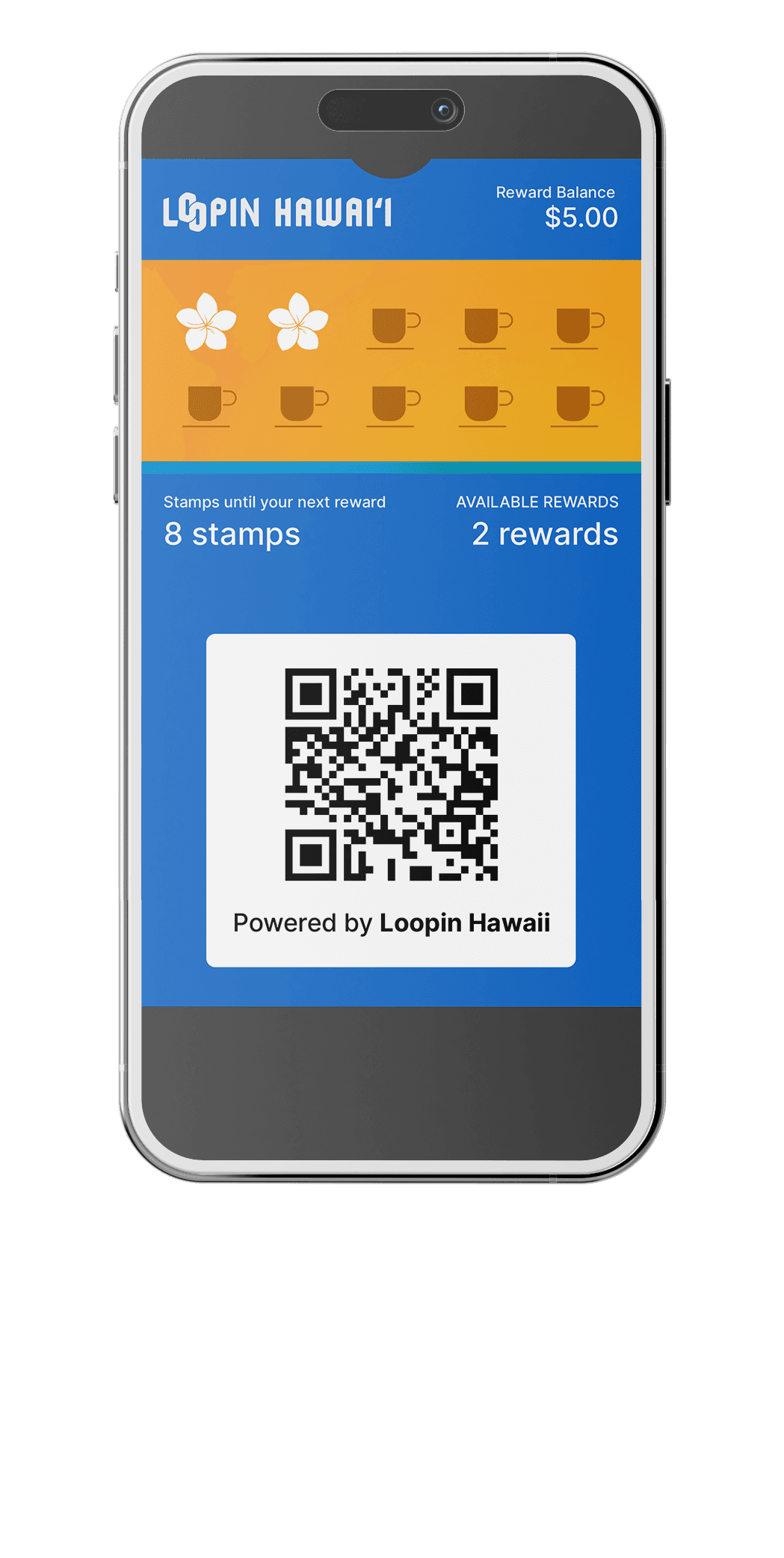 Loyalty card on phone